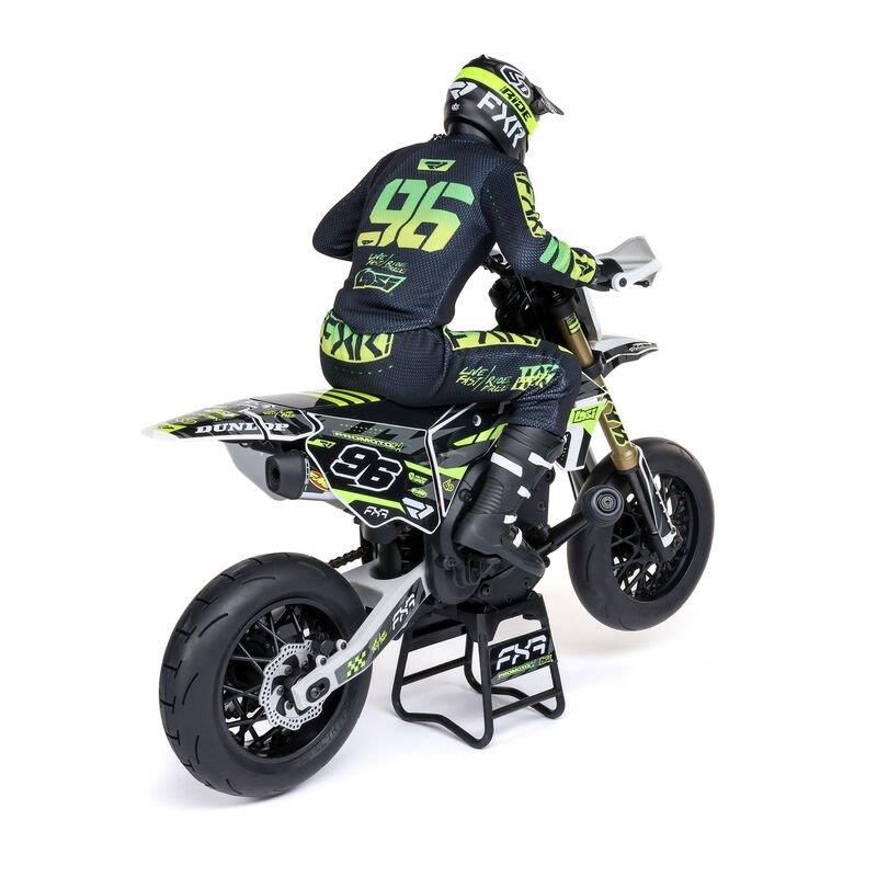 LOSI 1/4 Promoto-SM FXR Supermoto Motorcycle RTR Basic, White - 16