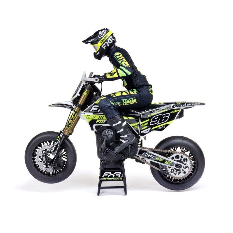 LOSI 1/4 Promoto-SM FXR Supermoto Motorcycle RTR Basic, White - 17