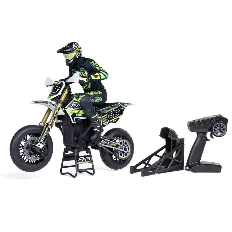 LOSI 1/4 Promoto-SM FXR Supermoto Motorcycle RTR Basic, White - 25