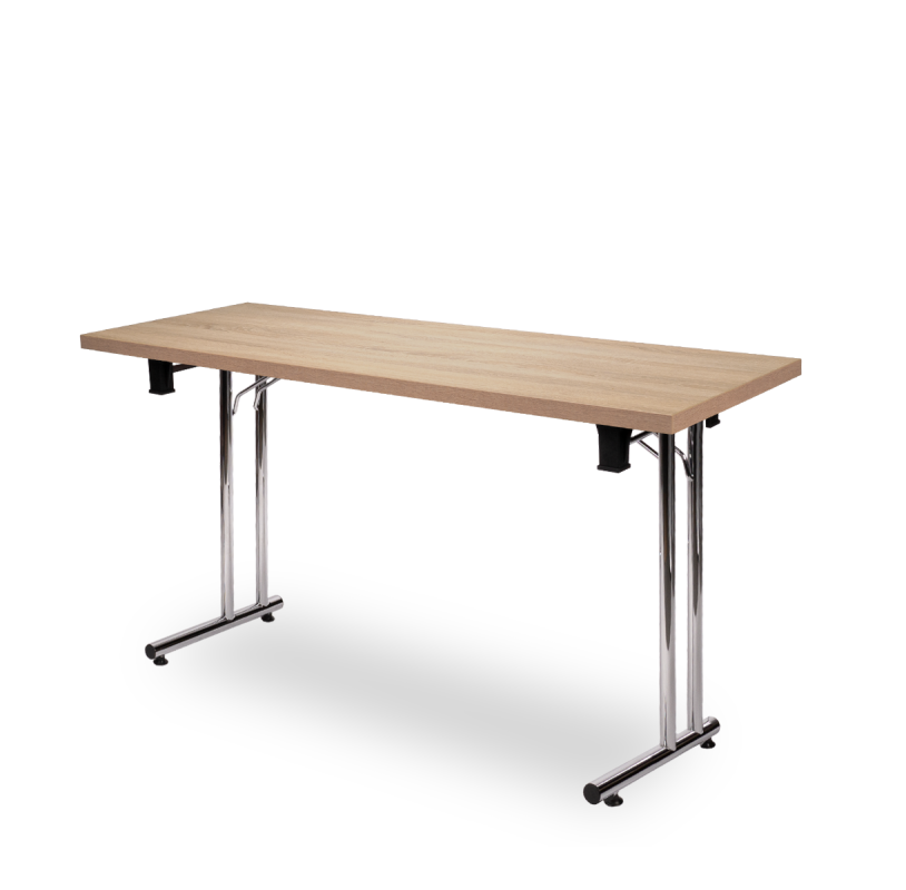 Fällbara konferensbord krom L 120 cm FOLD-L CR - bordsskiva 28mm - 3