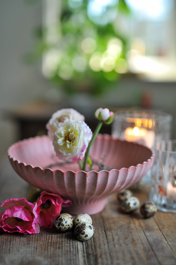 Pot - Bowl - Recycled Plastic - Pink/Mottled - 24x10 cm - 2