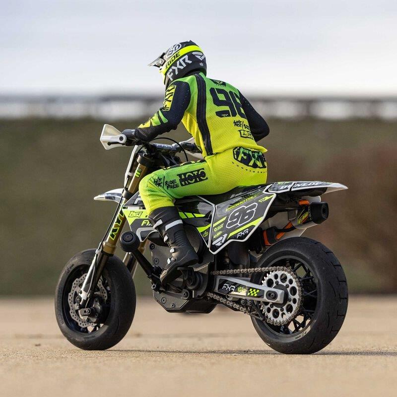 LOSI 1/4 Promoto-SM FXR Supermoto Motorcycle RTR (Battery and Charger Included), - 4