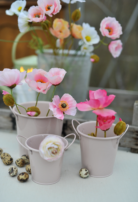 Pot – Bucket – Bucket – 3-pack – Metal – Pink - 4