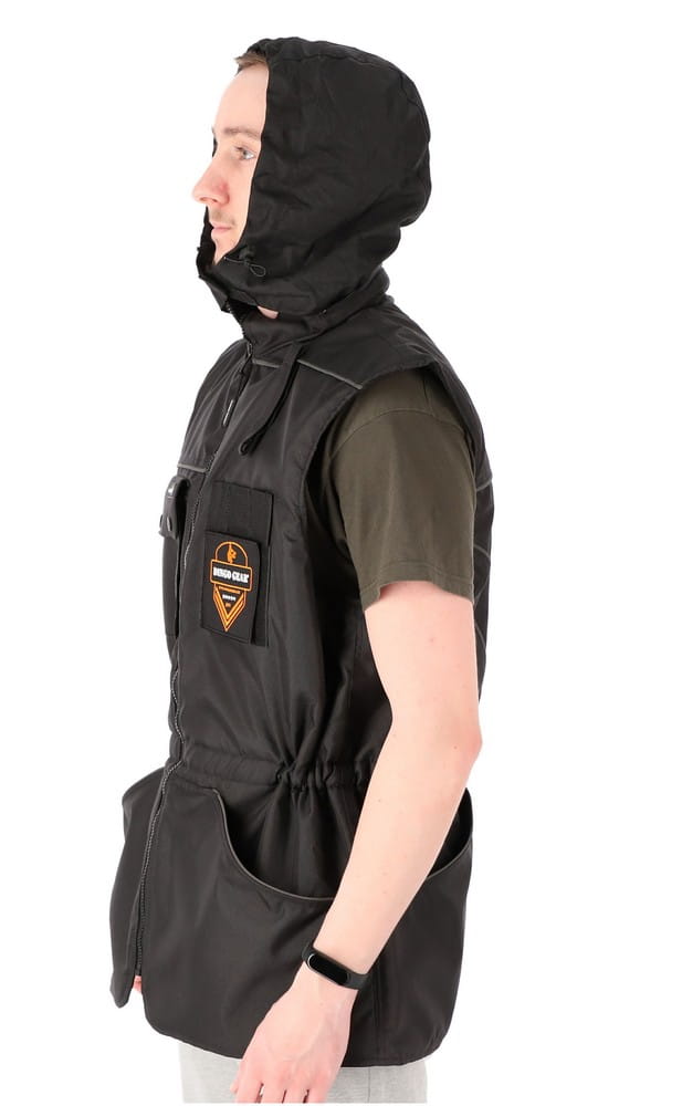 Dingo Gear Training Vest with Hood - Black - Practical
