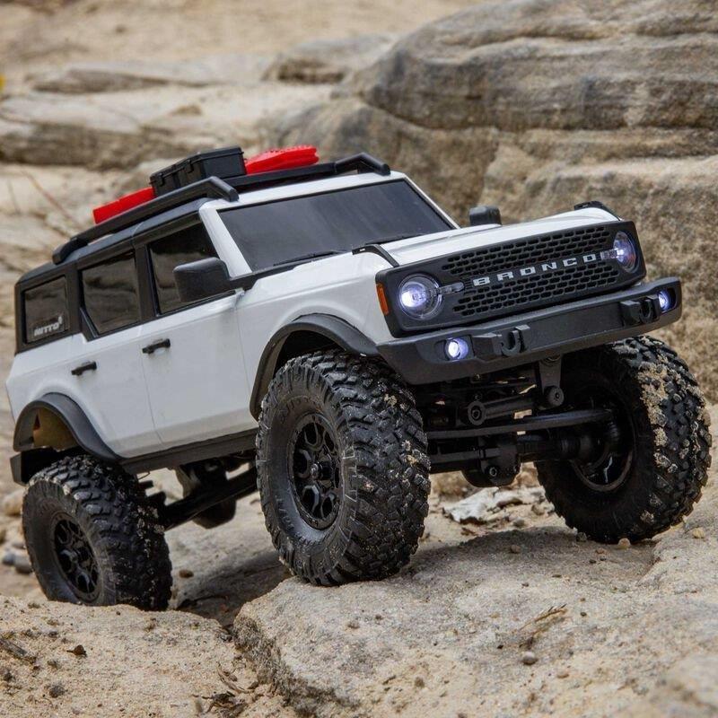 Axial 1/24 SCX24 Ford Bronco 4X4 RTR Brshd RC (Battery & Charger Incl.), White
