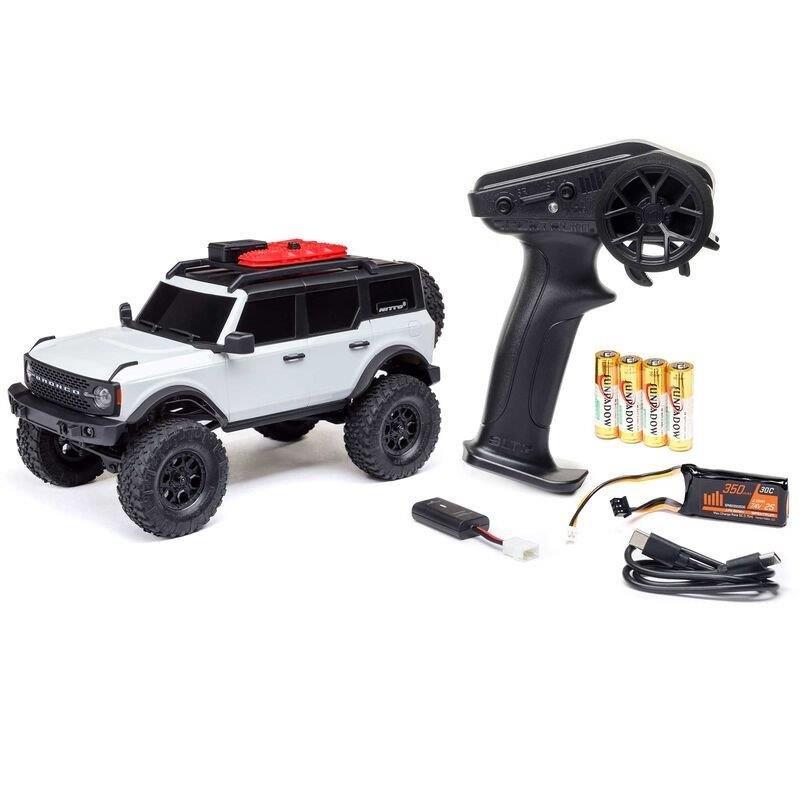 Axial 1/24 SCX24 Ford Bronco 4X4 RTR Brshd RC (Battery & Charger Incl.), White - 17