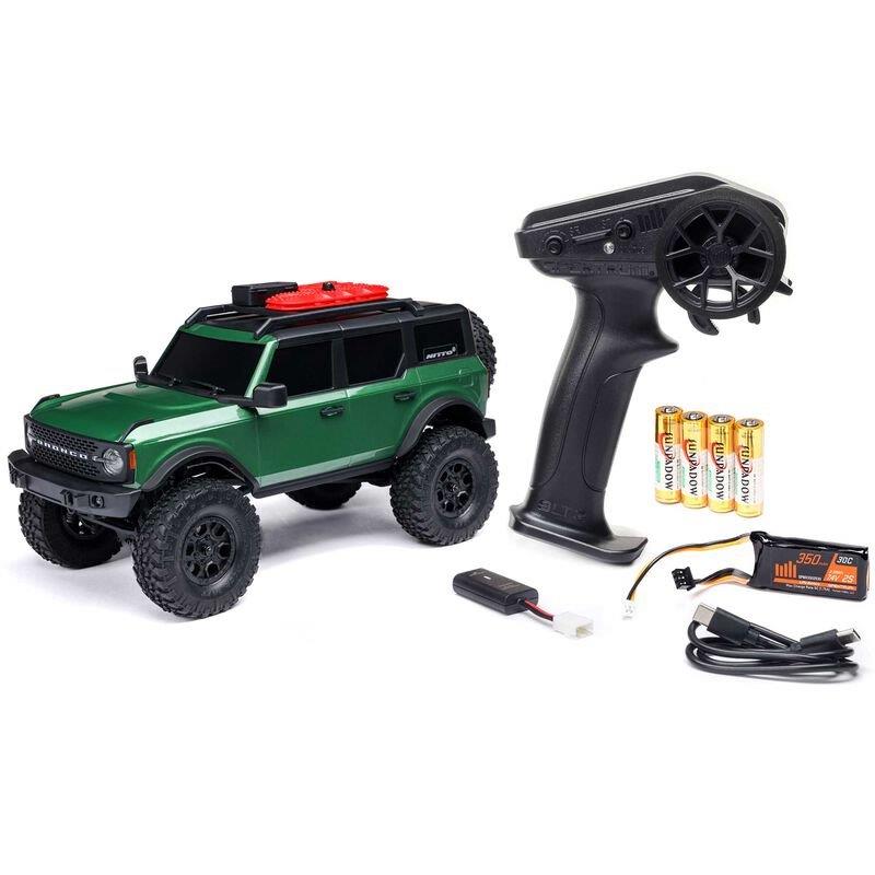 Axial 1/24 SCX24 Ford Bronco 4X4 RTR Brshd RC (Battery & Charger Incl.), Green - 21