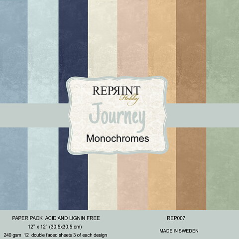 Paperpack Reprint -Journey Monochromes -  12x12