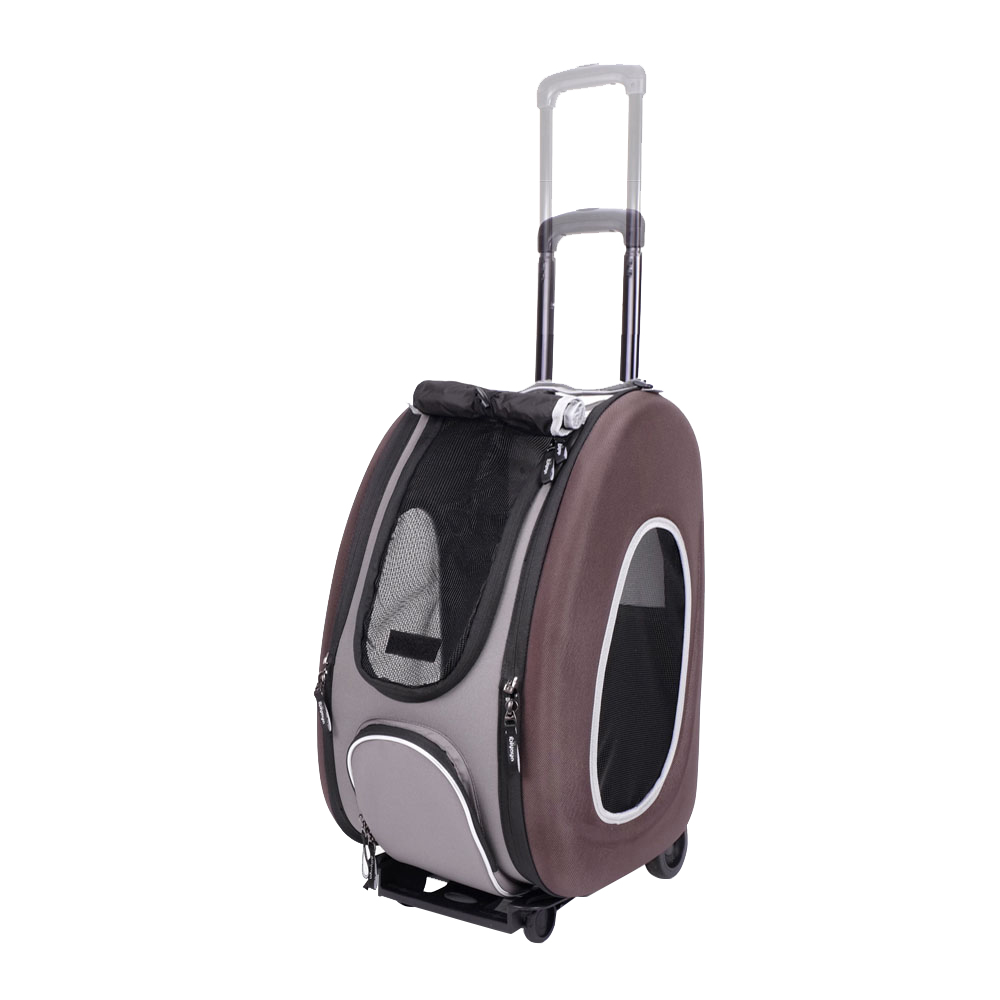 Ibiyaya Eva 4-in-1 Pet Carrier Stroller Transportväska - Chocolate