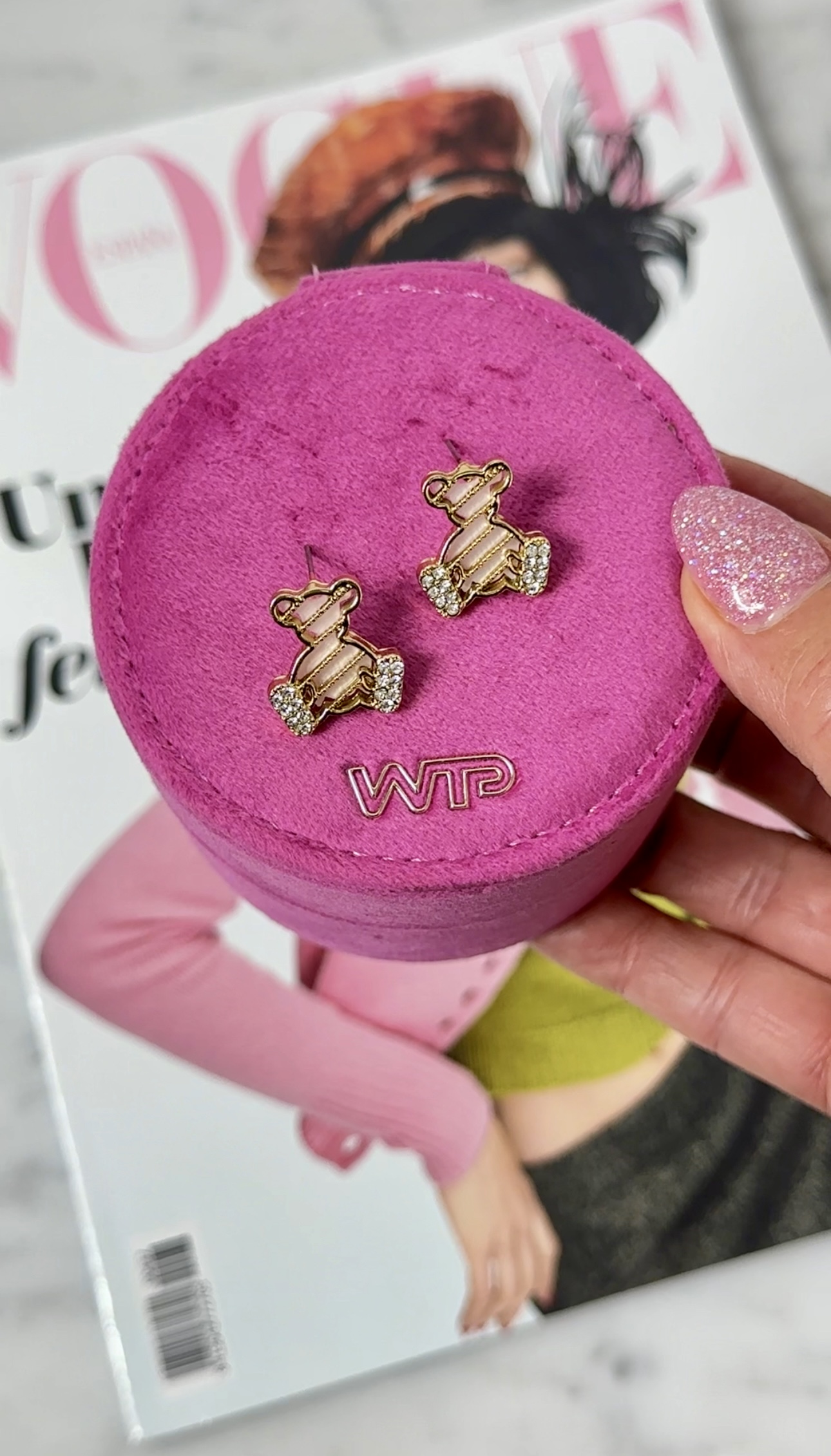 Earrings Teddybear Gold