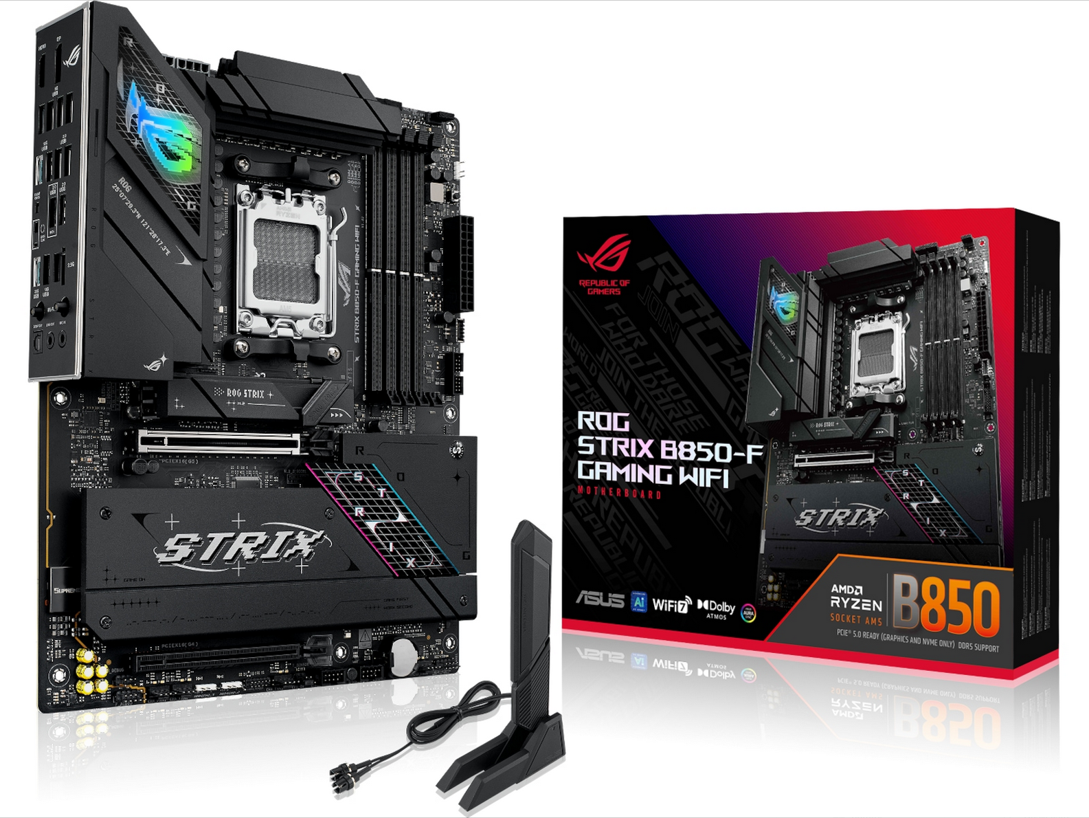 AMD 9800X3D Pro vuppgraderingspaket | AMD Ryzen 7 9800X3D  | 32GB DDR5 | ASUS ROG Strix WiFi | Vattenkylning All-In-One RGB | - 3