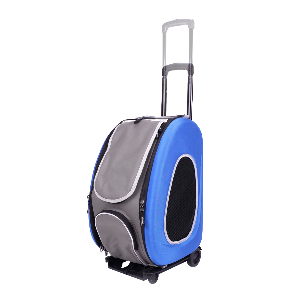 Ibiyaya Eva 4-in-1 Pet Carrier Stroller Transportväska - Royal Blue