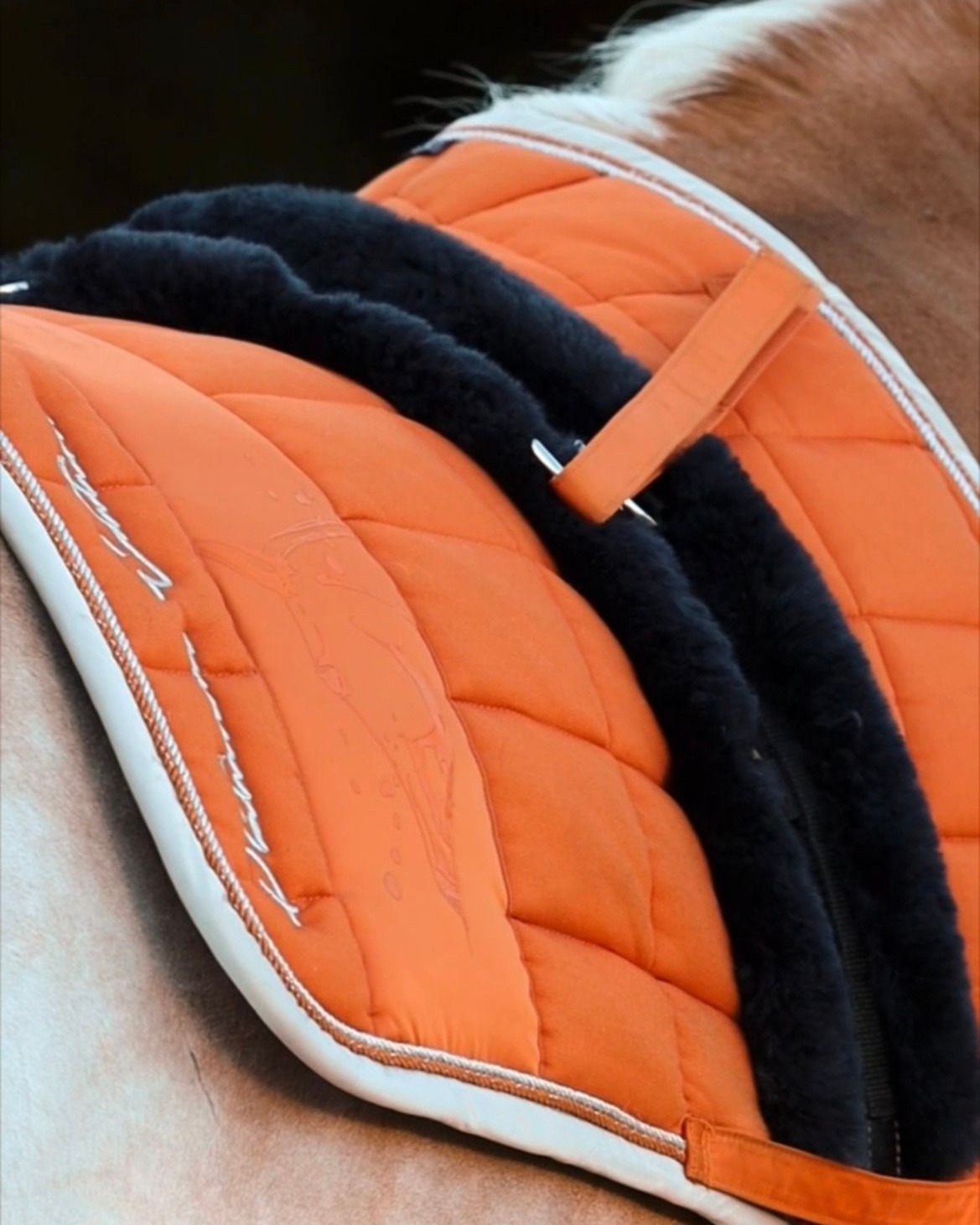 Horsedream® Sheepskin lunging girth, natural - 9