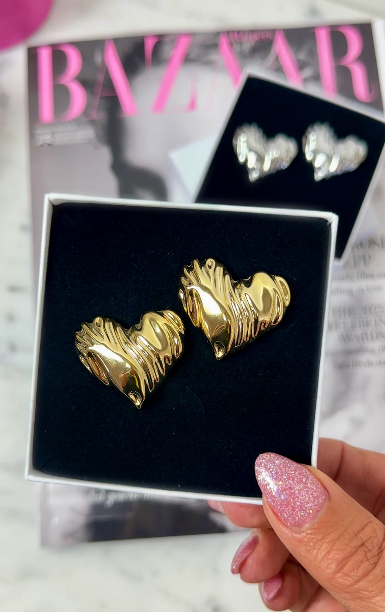 Earrings Heart Gold