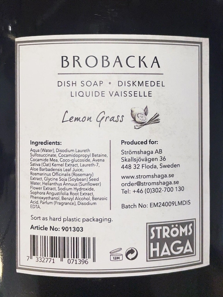 Diskmedel, Brobacka Citrongräs - Strömshaga - 4