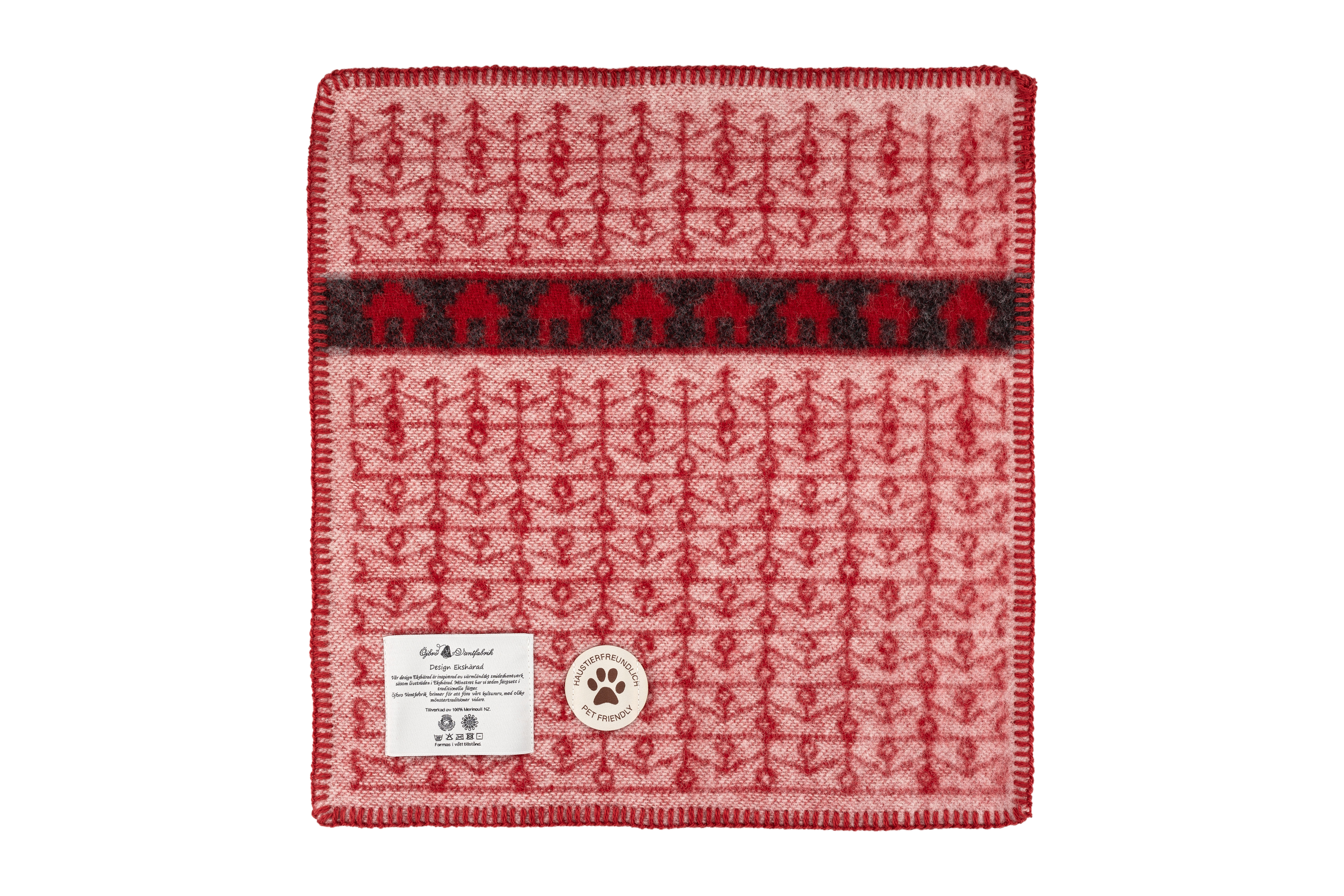 EKSHÄRAD RÖD, COUSSIN D'ASSISE, 43 x 43 cm - 2