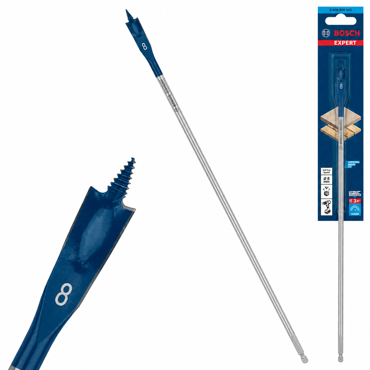 Bosch Installationsborr 8mm 400mm