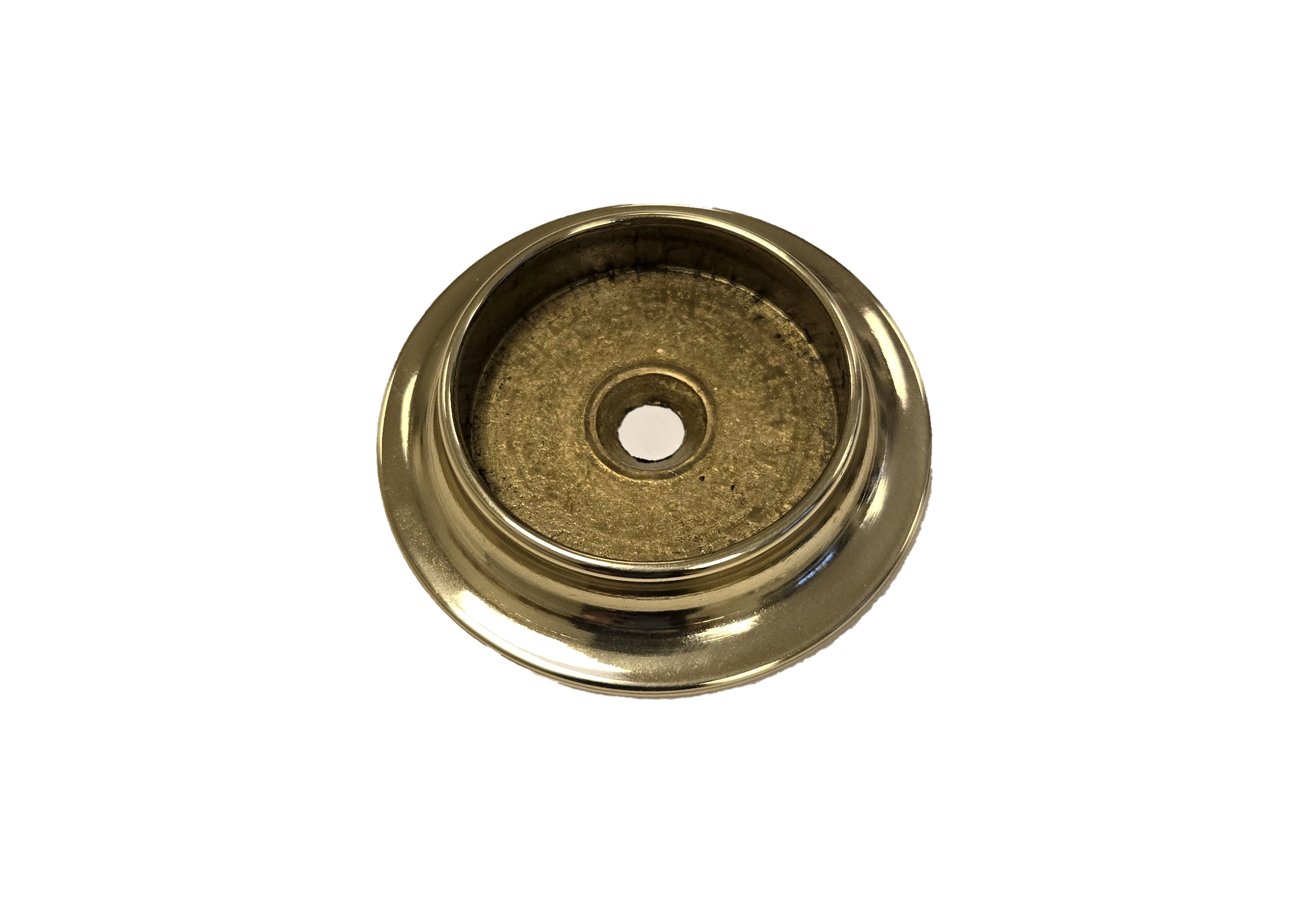 Väggbricka 40mm blankpolerad mässing