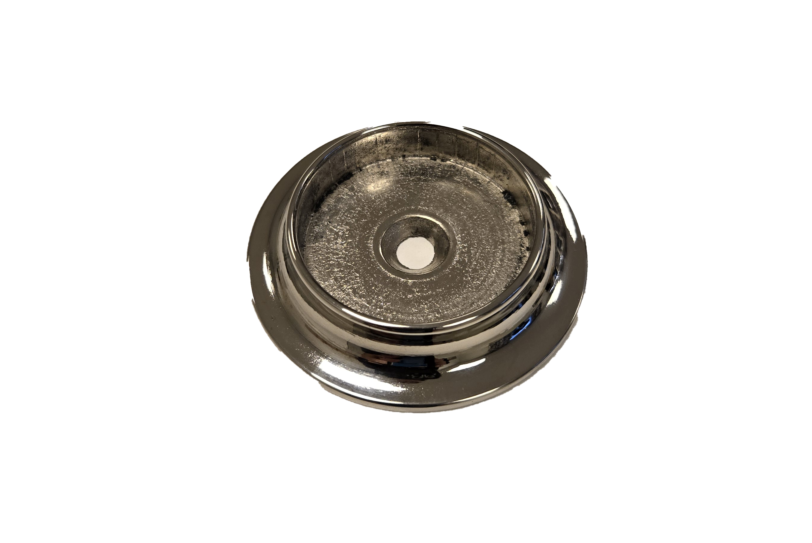 Väggbricka 40mm blankförnicklad