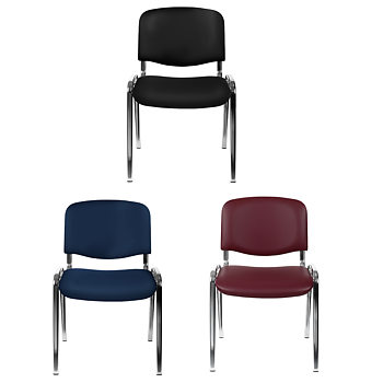 Konferensstol ISO STANDARD CR Krom - eko-läder