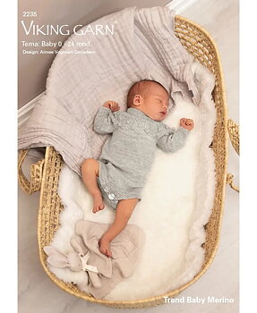 Mönsterkatalog 2235 Viking Garn 0-24 mån Stickfasthet 28 maskor på 10 cm