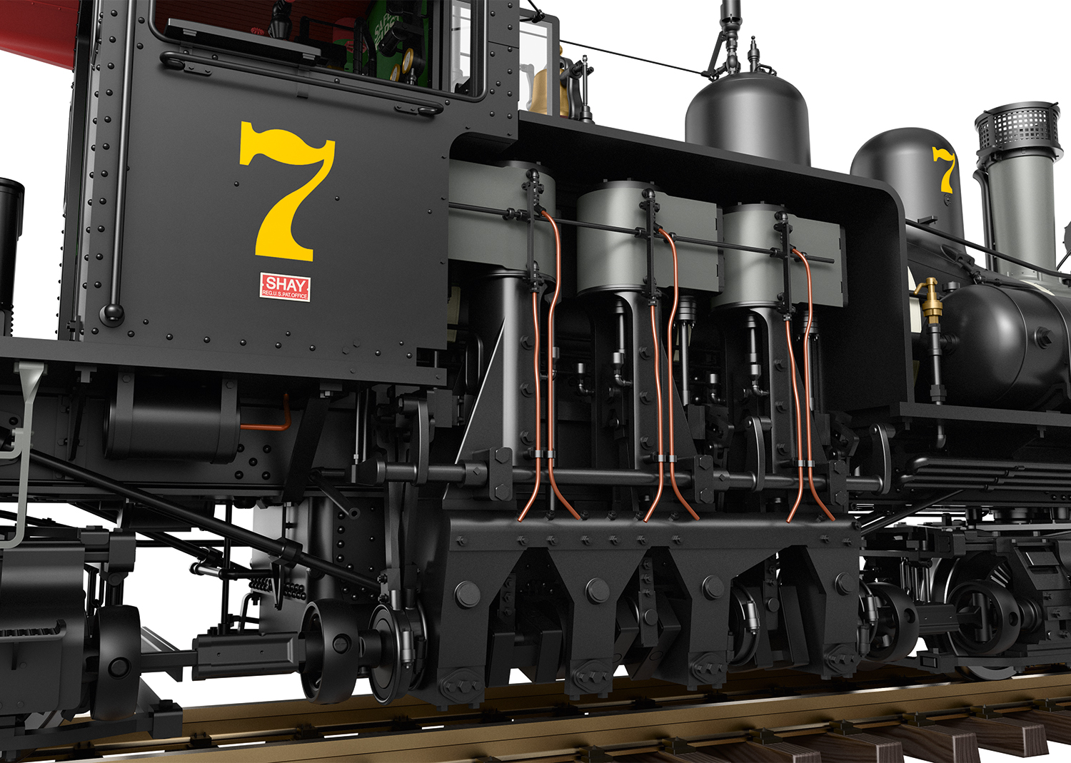 Ånglok Shay Nr.7 RC&BT RR - 3