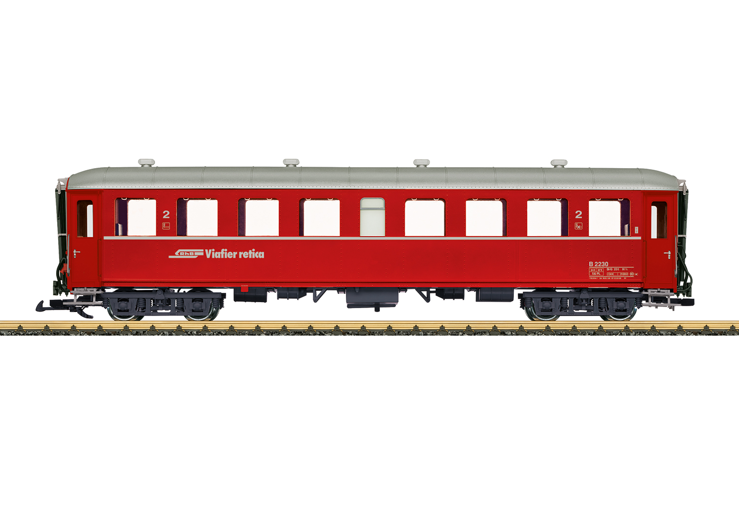 Snälltågsvagn 2.Kl.RhB