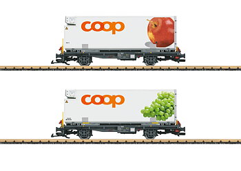 Containerwagen Set COOP RhB