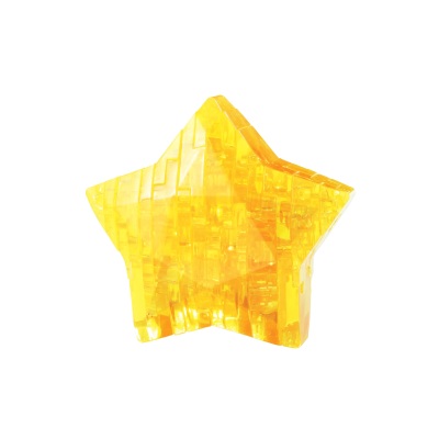 Crystal puzzle Stjärna Gul