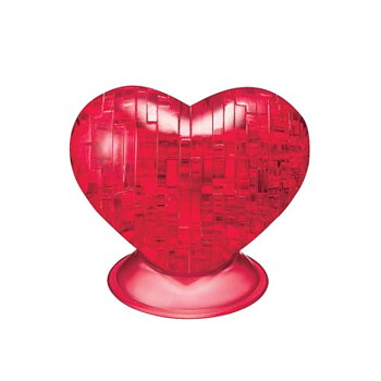 Crystal Puzzle red Heart
