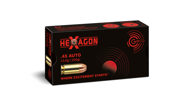 GECO .45 Auto Hexagon 200gr