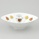 Paula von Freymann (Flykt 1959) White Bowl with Colorful Bird Decor 18 cm 