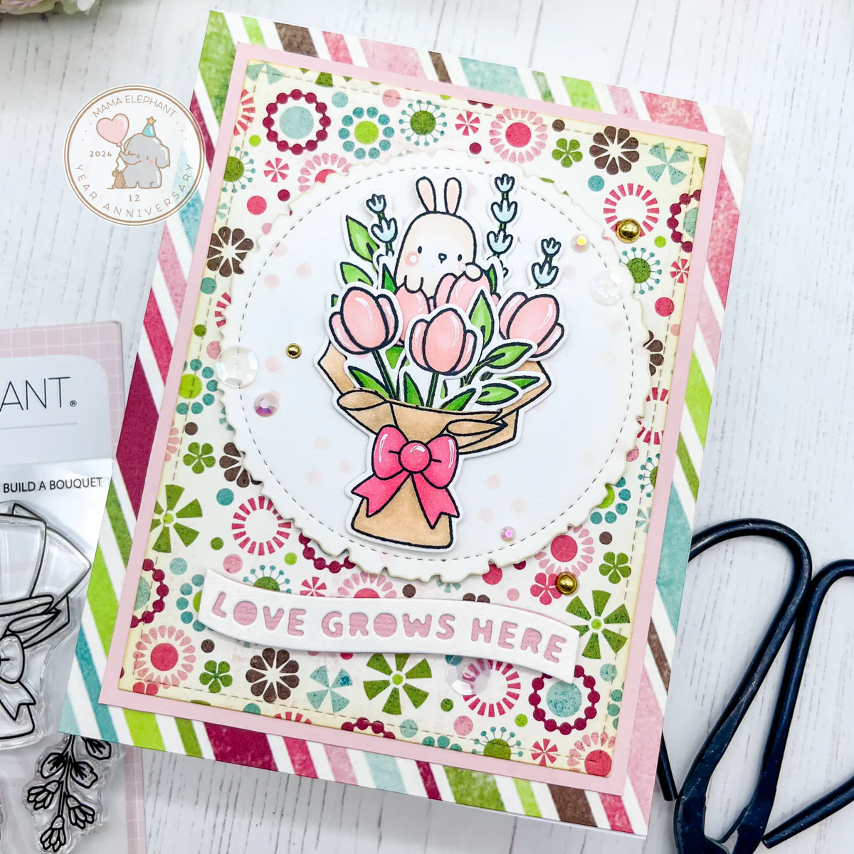  MAMA ELEPHANT -DECKLED CIRCLES - CREATIVE CUTS - 3