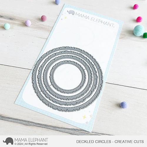  MAMA ELEPHANT -DECKLED CIRCLES - CREATIVE CUTS