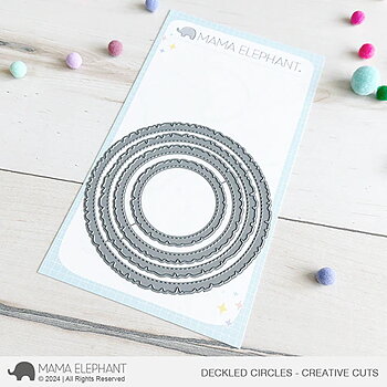 MAMA ELEPHANT -DECKLED CIRCLES - CREATIVE CUTS