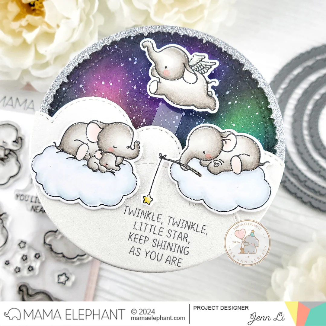  MAMA ELEPHANT -DECKLED CIRCLES - CREATIVE CUTS - 4