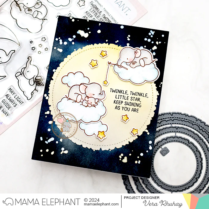  MAMA ELEPHANT -DECKLED CIRCLES - CREATIVE CUTS - 5