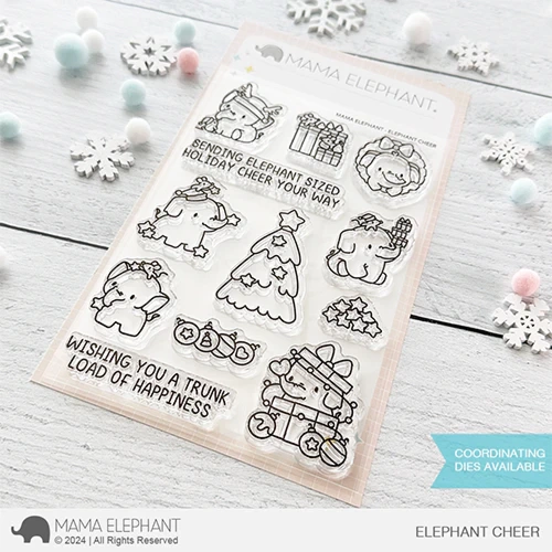MAMA ELEPHANT -ELEPHANT CHEER stamp & die set 