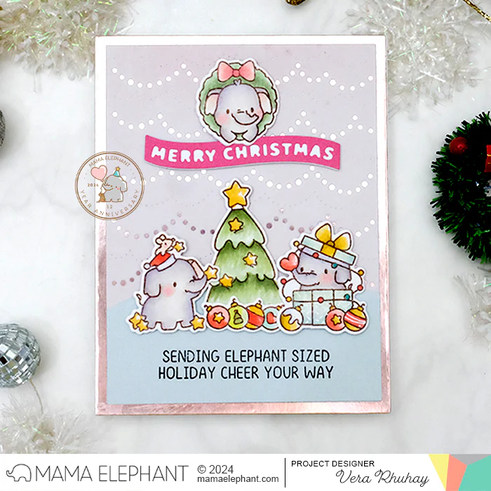 MAMA ELEPHANT -ELEPHANT CHEER stamp & die set  - 3