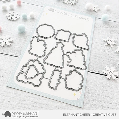 MAMA ELEPHANT -ELEPHANT CHEER stamp & die set  - 2