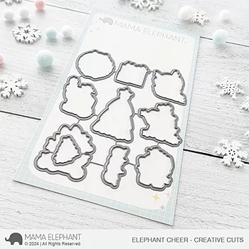 MAMA ELEPHANT -ELEPHANT CHEER stamp & die set 