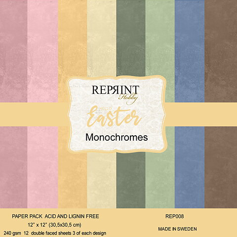 Paperpack Reprint - Hello Easter Monochromes -  12x12