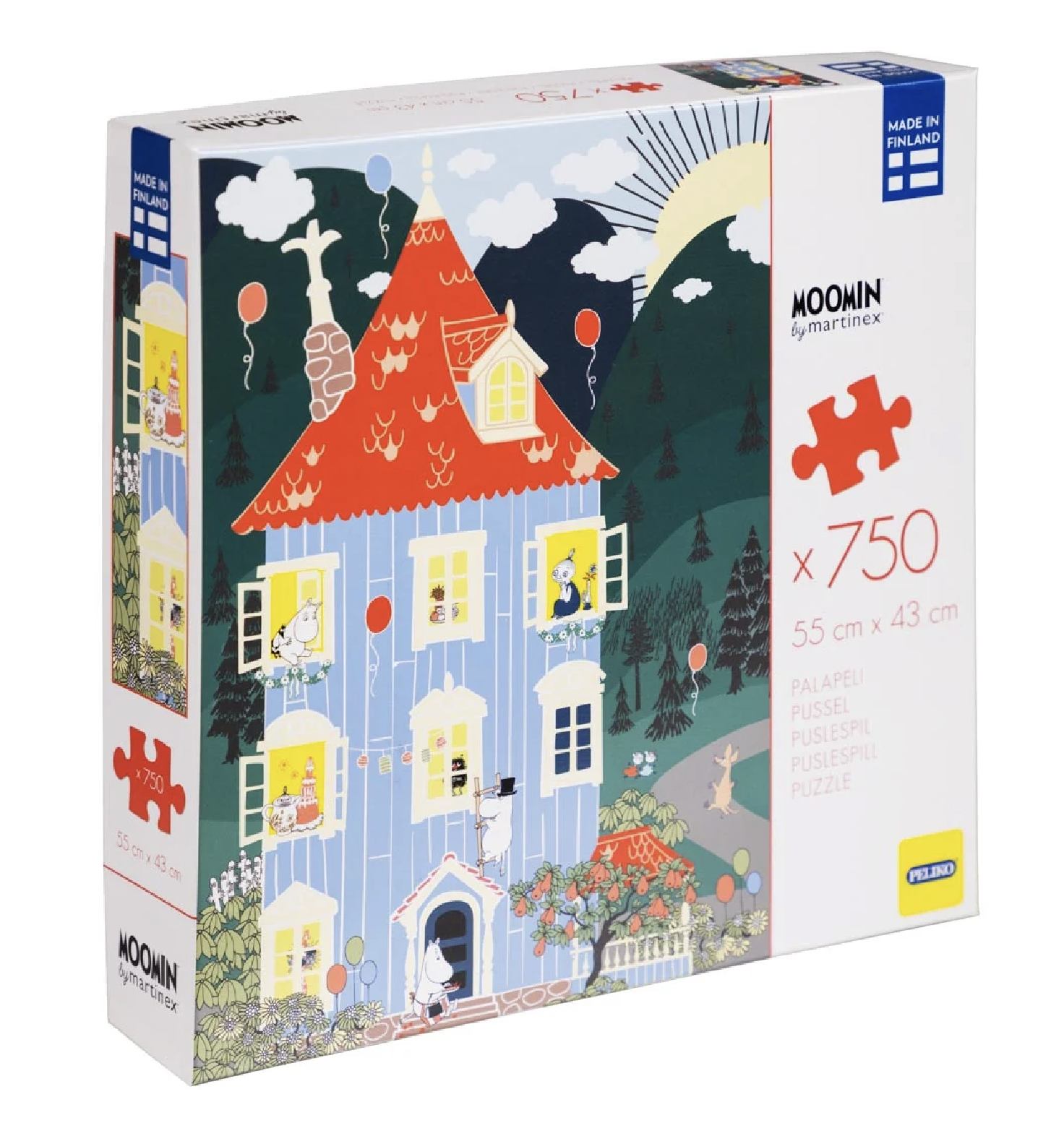 Mumin Pussel 750 Bitar - Muminhuset