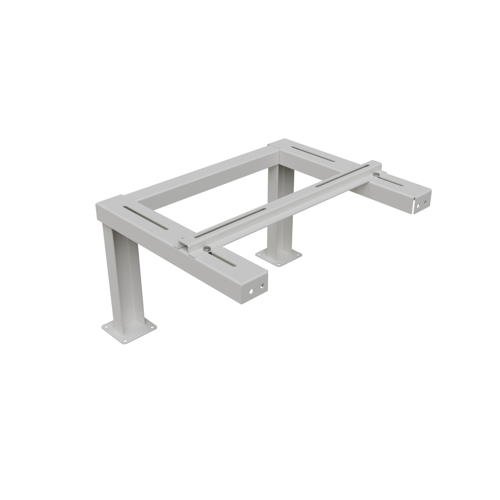 Markstativ Heavy Lång vit 1600*640 H 400  med metalfötter - 2