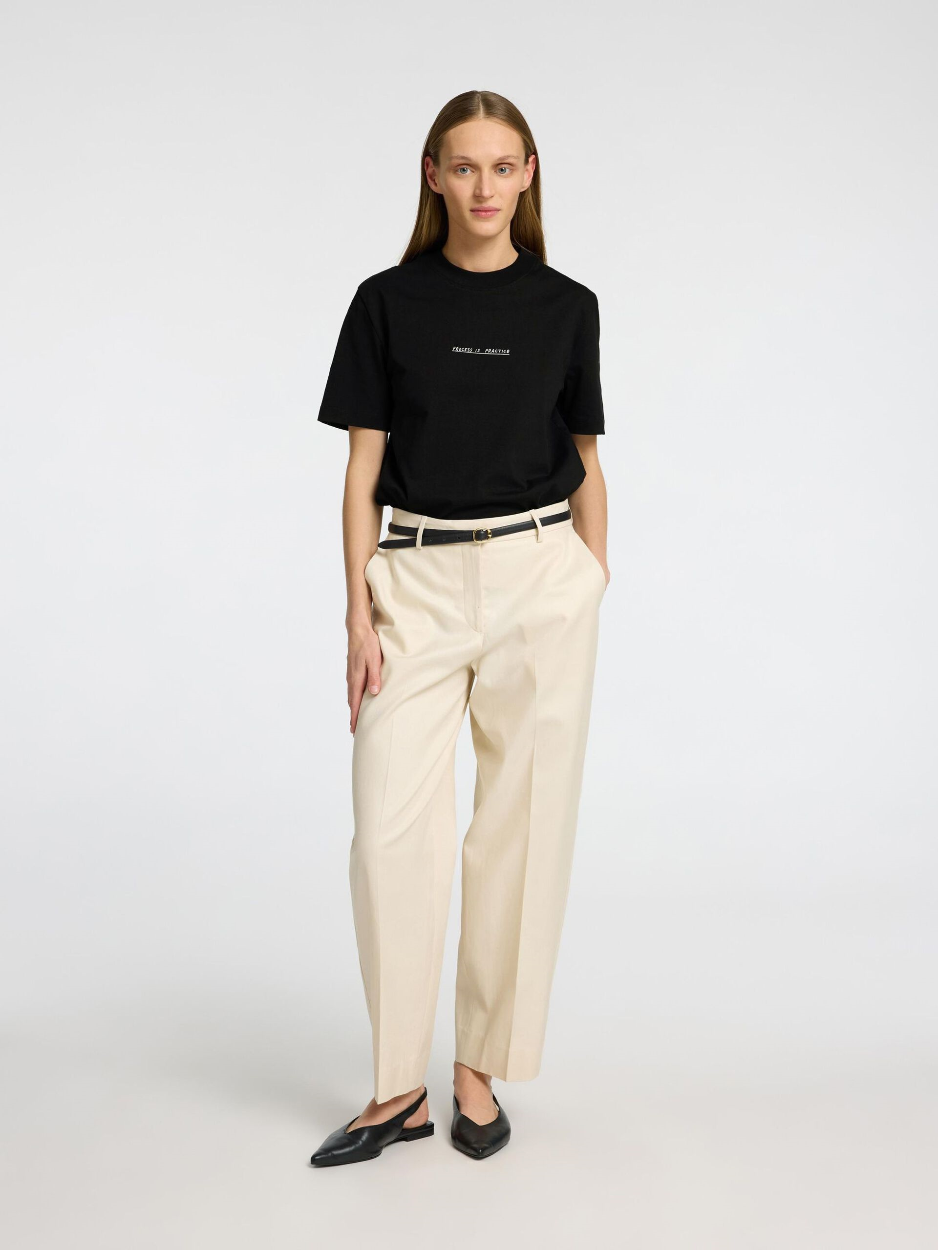 Selected Femme Printed T-shirt Black - 2