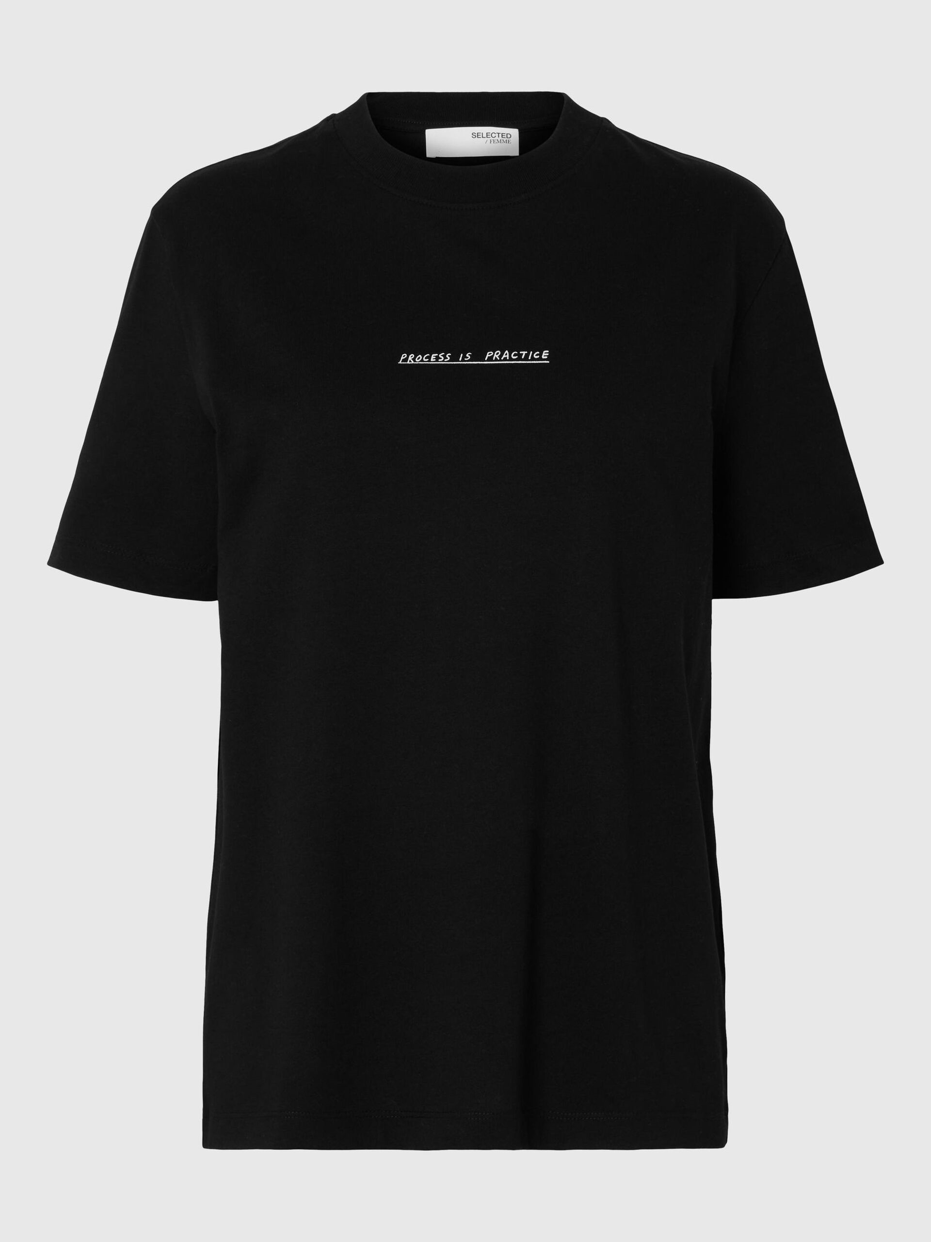 Selected Femme Printed T-shirt Black