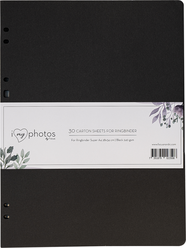 Focus  Timesaver SA4 Kartongblad 30 pack Svart