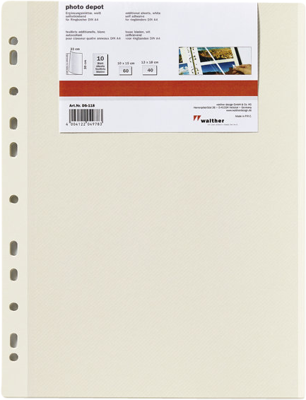 Walther Självhäftande refill blad 10-Pack - 2