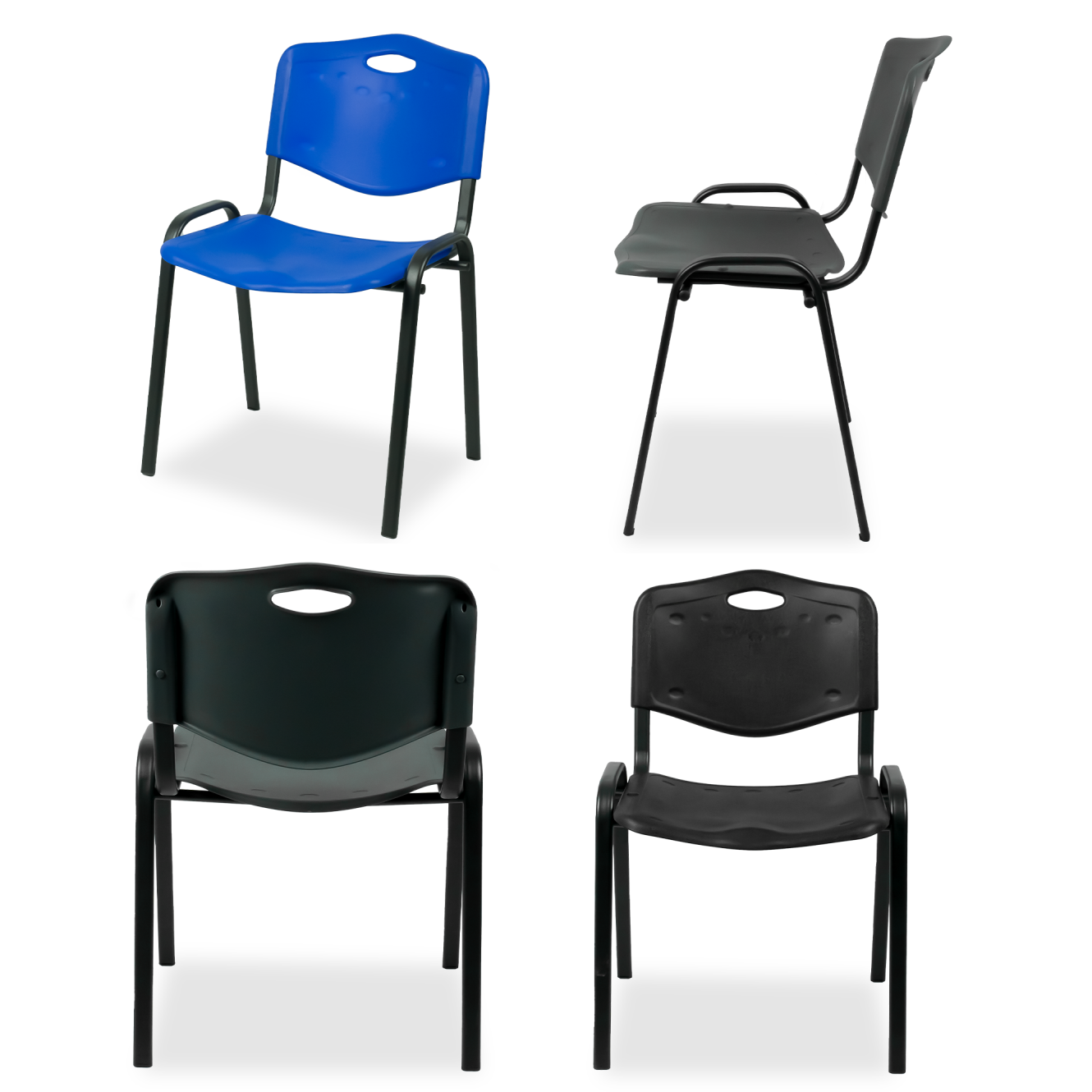 konferensstol ISO PLAST BL  Stapelbar