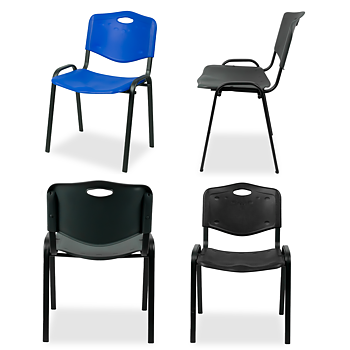 konferensstol ISO PLAST BL  Stapelbar